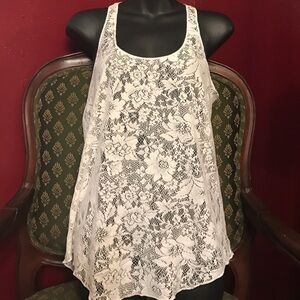 Elena Gilbert American rag lace racerback tank nwt